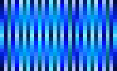 Wall Mural - Blue stripe pixel square abstract background