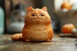 Funny fat red cat meme