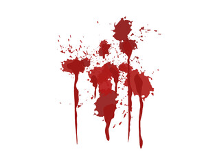Wall Mural - red blood splashes