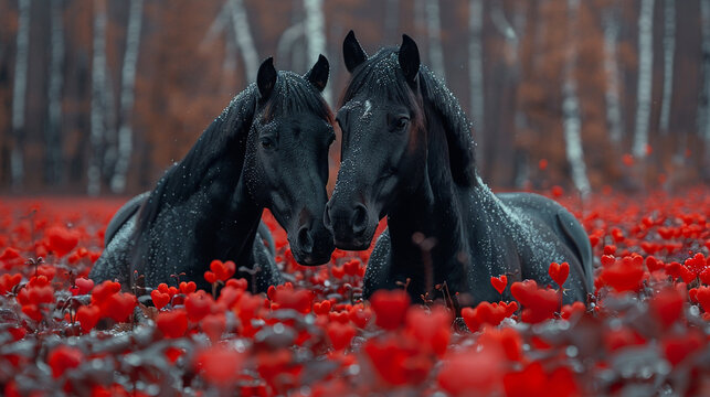 black horses 