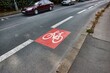 Bicycle lane on a road