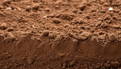 Poster - organic soil background brown ground texture closeup