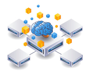 Aufkleber - Artificial intelligence server network technology