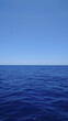 Minimalist photo of endless blue sea and sky