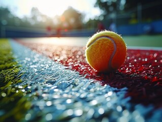 Sticker - Tennis ball,  stadium, focus, 