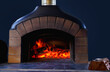 A large pizza Oven wood burning