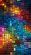Abstract background with glass squares  