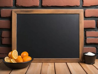 Canvas Print - blackboard and empty space for your text