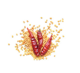 Wall Mural - Chili pepper on a white background. on transparent.