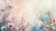 Chic background wallpaper with small flowers