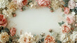 Floral Frame Background Wallpaper