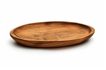 Wall Mural - a wooden bowl on a white surface