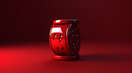 Poster - Dice Cup gambling icon 3d