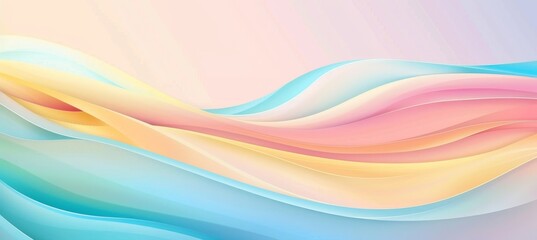 abstract pastel colorful background with waves