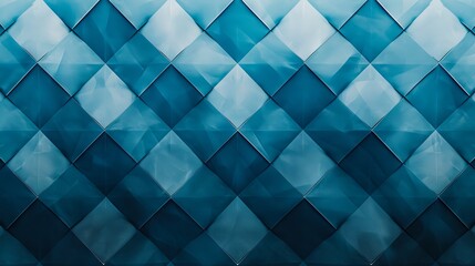 Wall Mural - A blue and white diamond pattern background.
