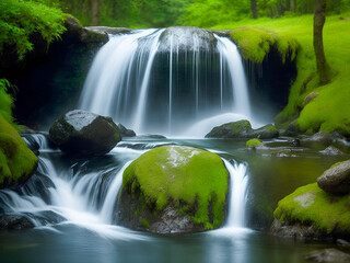 waterfall in the forest