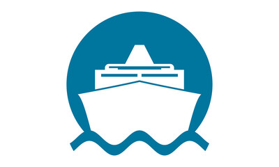 Wall Mural - cruise ship logo