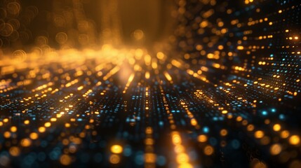 Wall Mural - Digital informational technology web futuristic hologram
