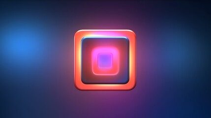 Poster - Blur Icon Design 3d