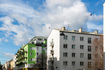 Wall Mural - View of one of the streets in Vienna