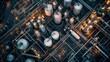 © Yaiza Canvas - Aerial View of a Petrol Chemical Processing Plant and Storage Facility
