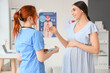 © Pixel-Shot - Young pregnant woman talking to doctor in clinic