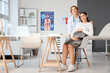 © Pixel-Shot - Young pregnant woman with doctor sitting in clinic