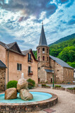 Fototapeta Panele - Saint-Mamet is a French town and commune, in the Occitanie region, Haute-Garonne department, France.