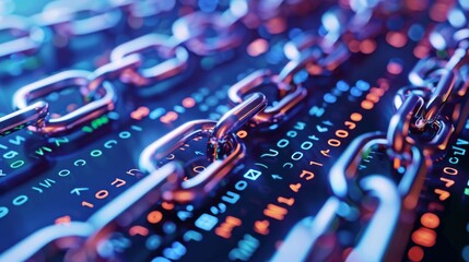 Poster - secure blockchain network setup on a laptop a remote worker