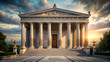 © Stickers - Ancient greek architecture with pillars and a classical interior