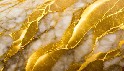Aufkleber - gold marble texture close-up