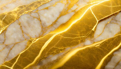 Aufkleber - gold marble texture close-up