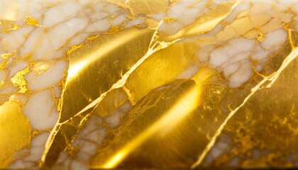 Aufkleber - gold marble texture close-up