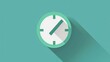 Checkmark with a Tick Icon: A combination of a green checkmark and a ticking clock, suggesting timeliness or punctuality. Generative AI
