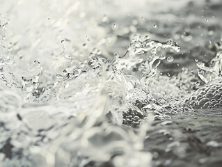 Poster -  The entire frame is covered in water droplets, forming a network of intricate, interconnected beads. These densely distributed water droplets intertwine, emanating a damp, gloomy visual sensation.