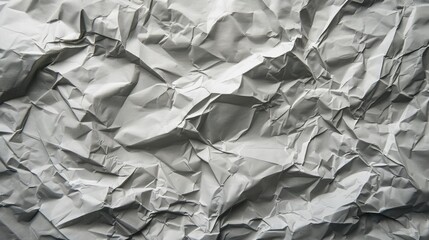 Texture of wrinkled gray paper