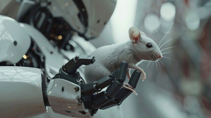 Poster - robot with mouse in hand