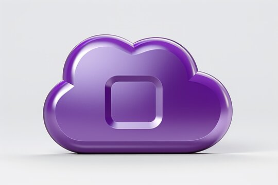 creative 3d cloud computing icon
