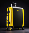  large yellow suitcase