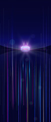Wall Mural - car road speed light background