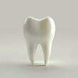 Healthy Tooth 3D Icon Depict a healthy, shiny white tooth with a radiant glow, AI Generative