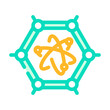 materials quantum technology color icon vector. materials quantum technology sign. isolated symbol illustration