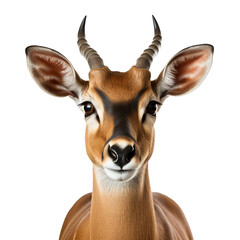 Wall Mural - Impala face shot isolated on transparent background
