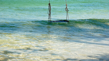 Wall Mural - beach swing at starfish beach