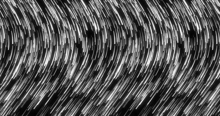 Wall Mural - curve wavy particle lines moving and flowing in one direction. abstract grey color particles line mo