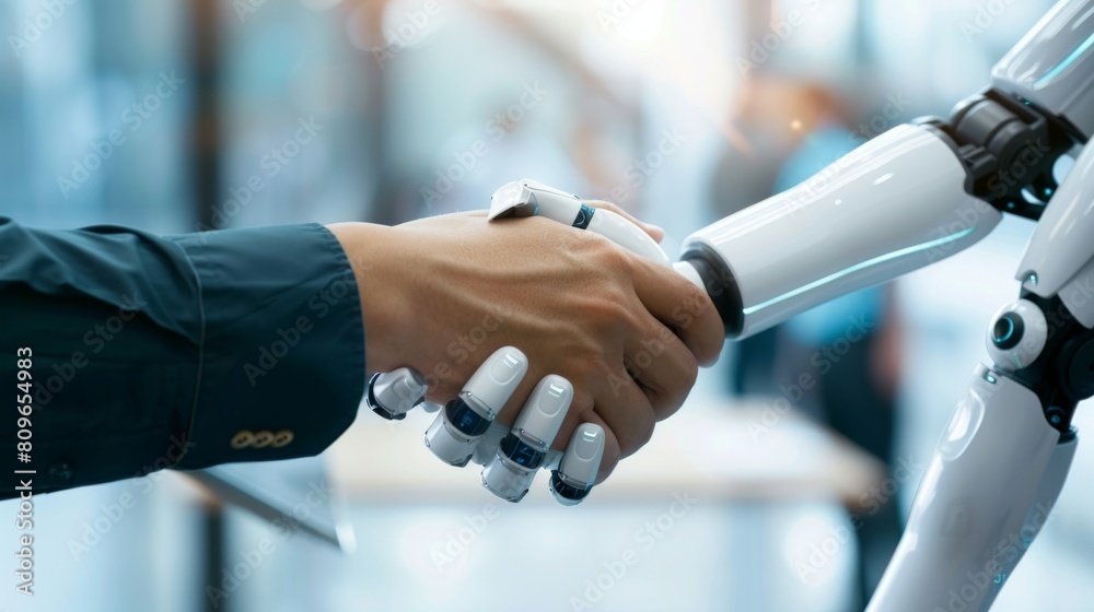 Handshake between a human and artificial intelligence via digital ...