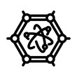 materials quantum technology line icon vector. materials quantum technology sign. isolated contour symbol black illustration