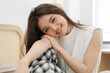 © Q88 - Portrait of beautiful young Asian girl at home