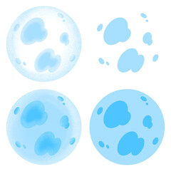 Blue Full Moon Cartoon illustration Moon Icon Cartoon Simple Moon Png White Moon Cartoon Logo Moon Cartoon