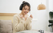 © Q88 - Portrait of beautiful young Asian girl at home